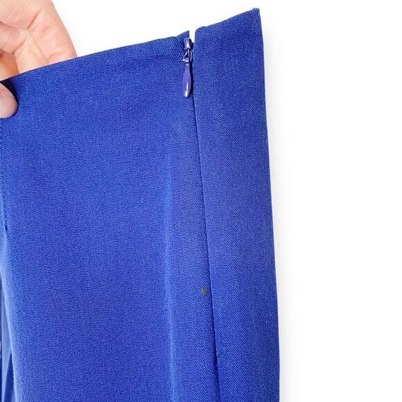 Theory Belisa Basis Ankle Length Twill Pant Modern Minimal Royal Blue Women’s 0 - Picture 6 of 13